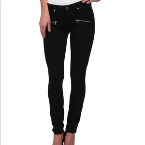 Paige Denim Indio Zip Black Jeans