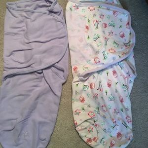 2 girls swaddlers