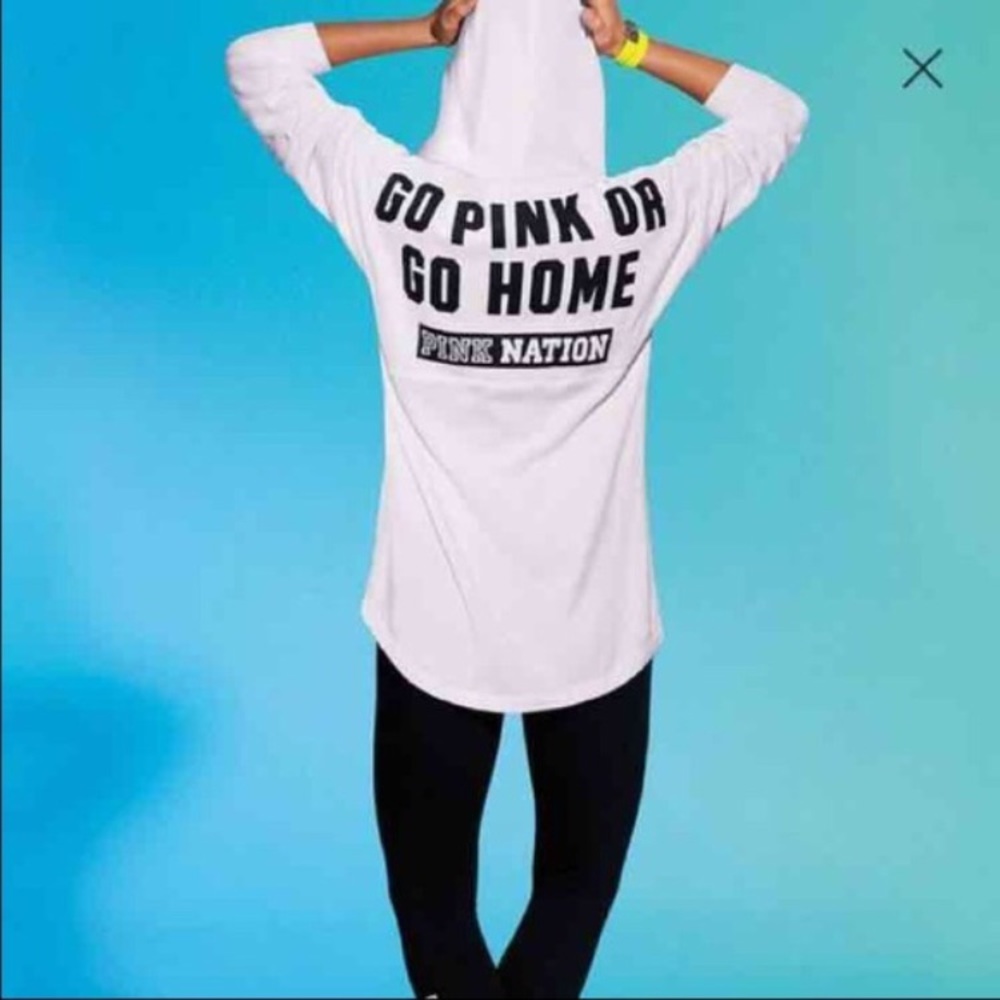 VS PINK "go PINK or go home" (S) NWT