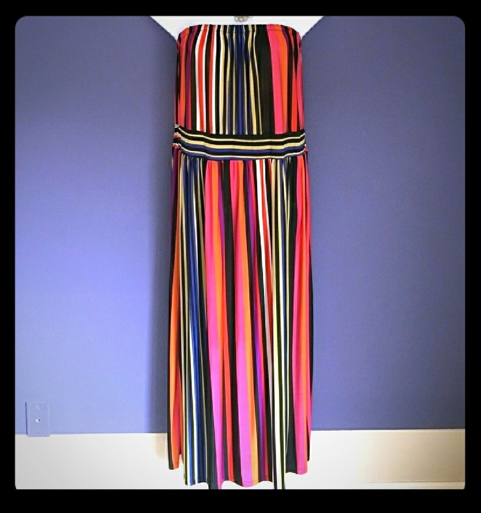 Ashley Stewart Strapless Maxi Dress