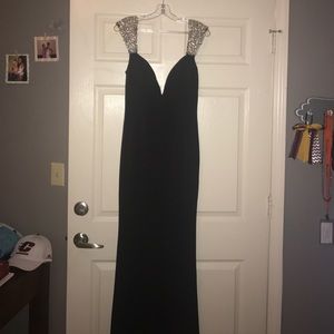 Jovani Black floor length gown