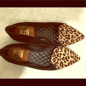Dolce Vita Black and Leopard Flats