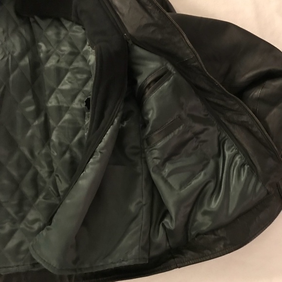 Faux leather aviator like man jacket- size L - Picture 6 of 8