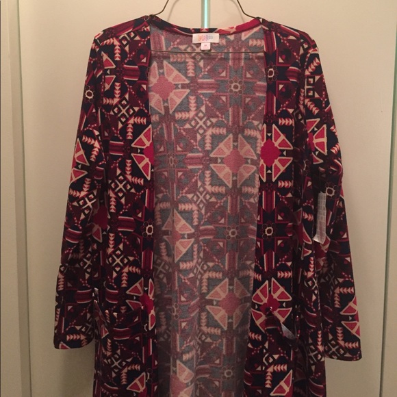 LuLaRoe Patterned Sarah Cardigan - Picture 5 of 5