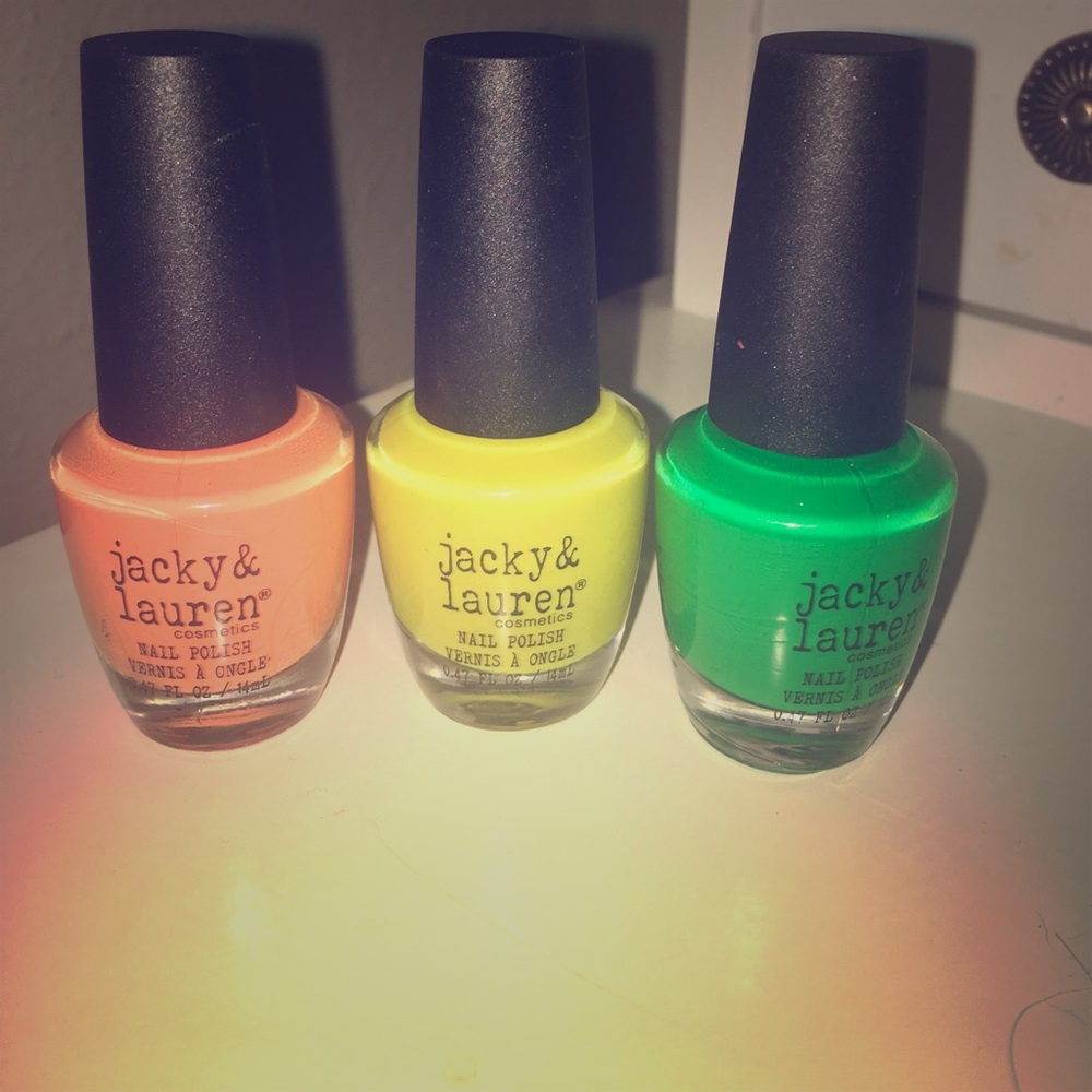 3 nail polishes