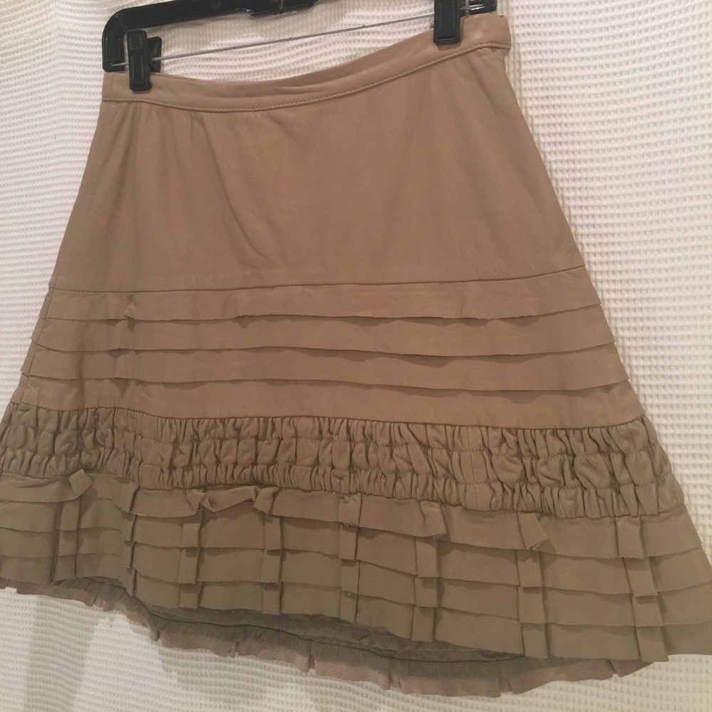 Joie Leather Skirt