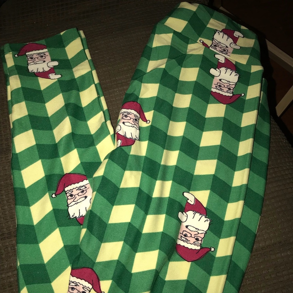 Lularoe OS Santa leggings