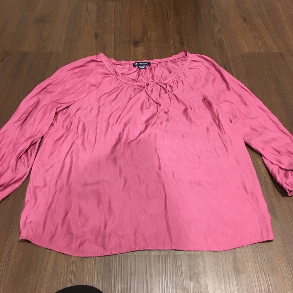 American Eagle silk shirt