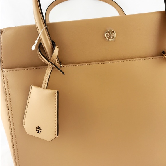 Tory Burch Parker Tote Large Saddle Tan blue - Picture 7 of 8