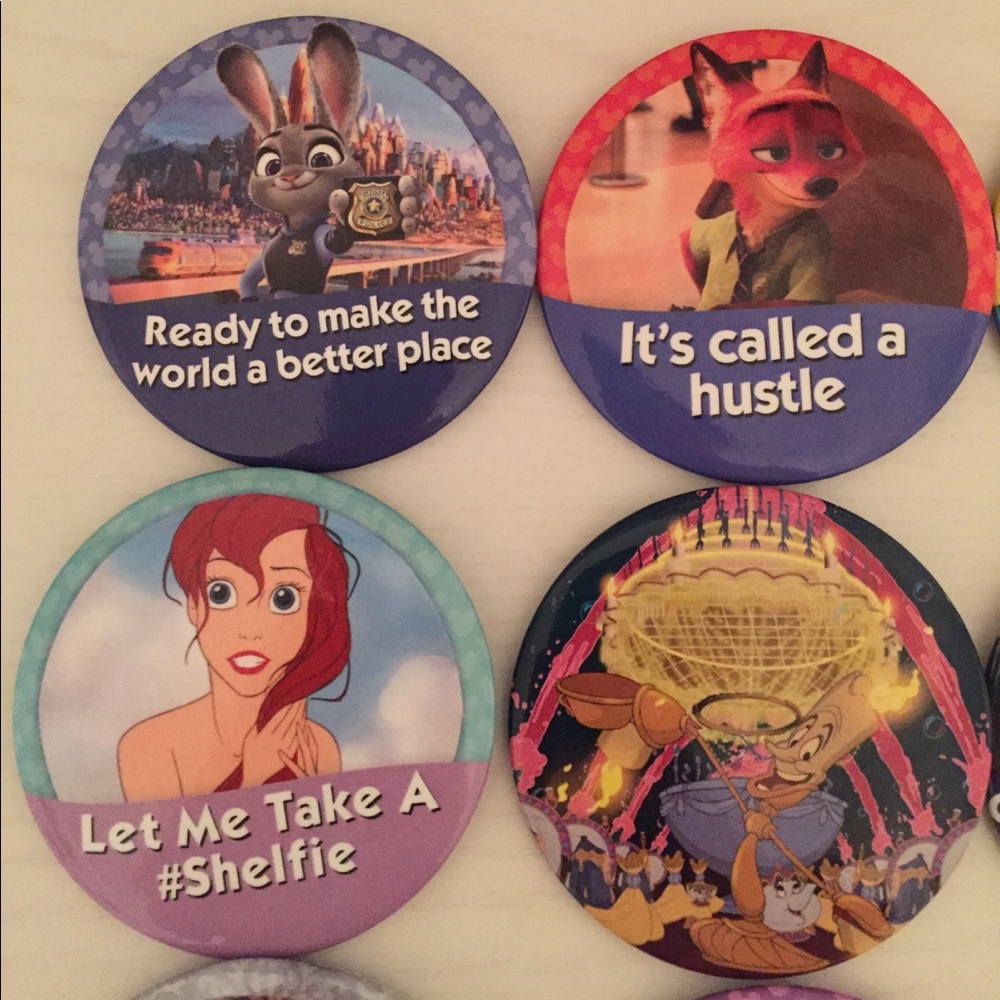 Disney Inspired Celebration Buttons - Assorted - Picture 2 of 6