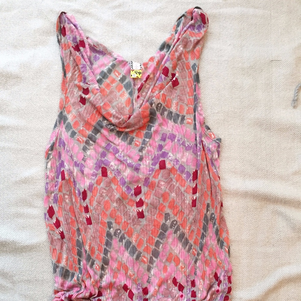 Free People geometric print tank NWT