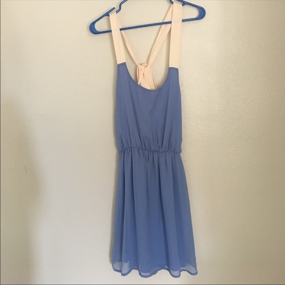 NWT Lulus Blue Open Back Dress