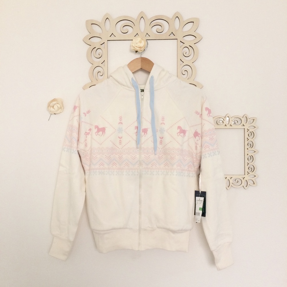 U.S. Polo Horses Junior Hoodie Zip Up Jacket