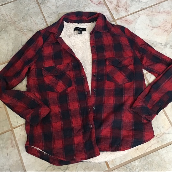 fluffy flannel jacket