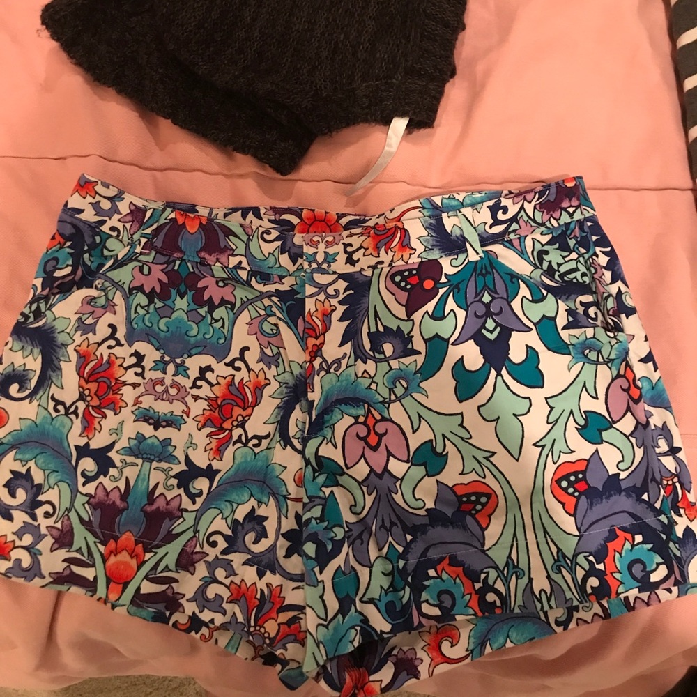 High Waisted Floral Shorts
