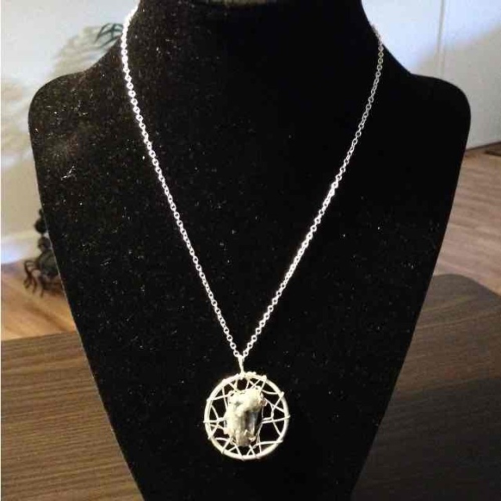 Genuine Stone Dream Catcher Necklace