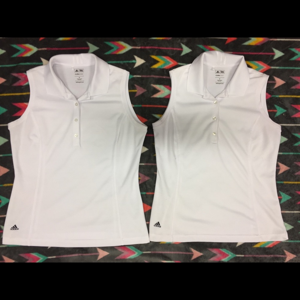 Lot of 2 Adidas Women’s Golf Polo Tanks
