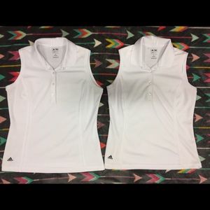 Lot of 2 Adidas Women’s Golf Polo Tanks
