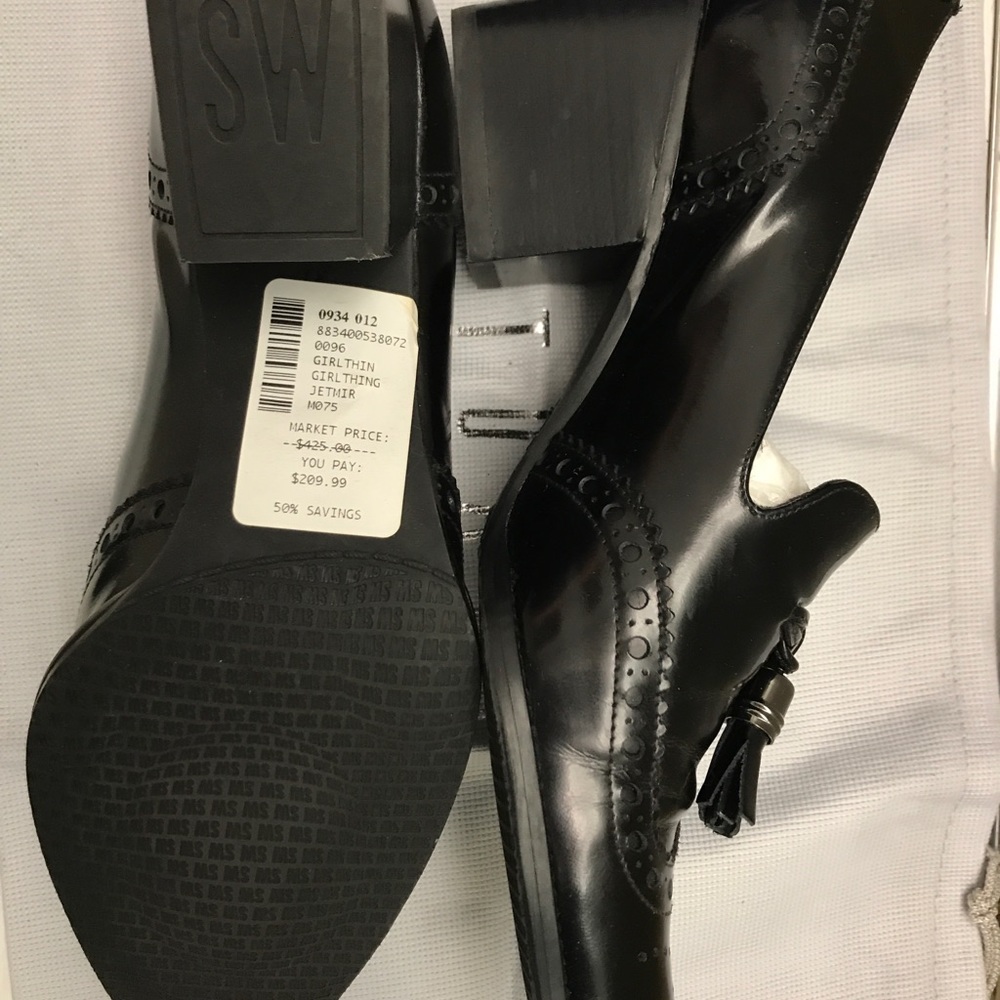 Stuart Weitzman Chuck heel Oxford pumps