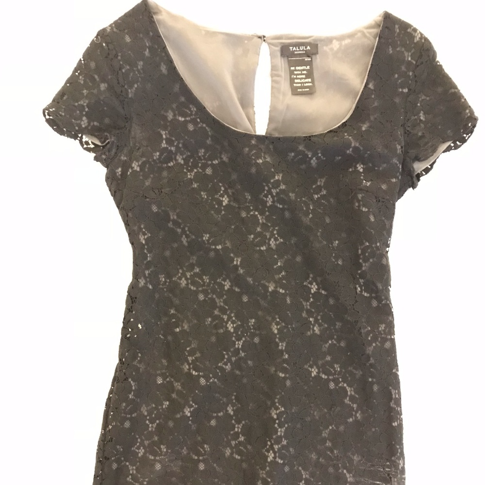 Talula black lace mini dress