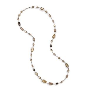 Joann Long Necklace in Antique Silver