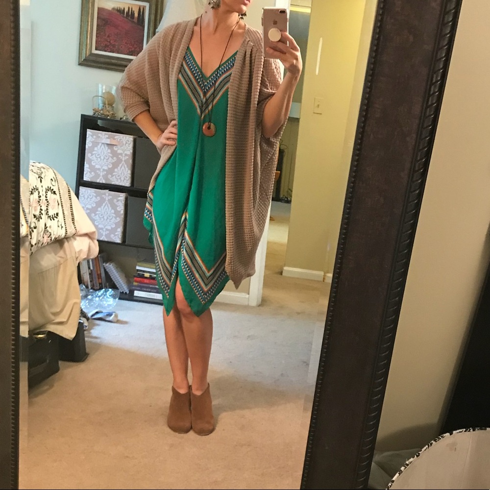 handkerchief dress, asymmetric hem