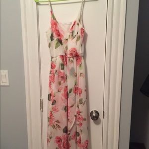 Flowing high low maxi dress