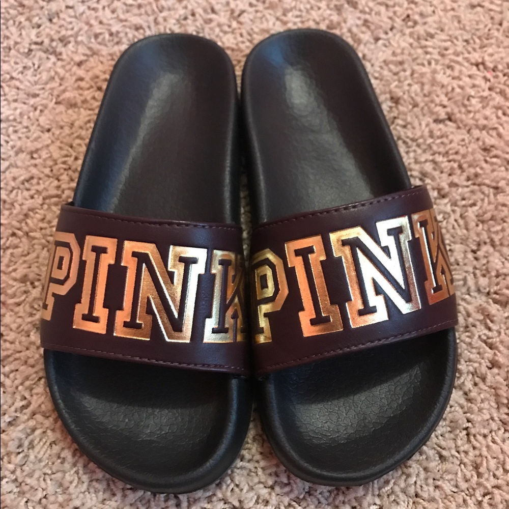 Victoria Secret pink slides