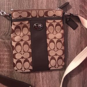 Coach brown and tan crossbody LAST CHANCE
