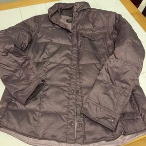 Eddie Bauer down women’s purple jacket. Size large