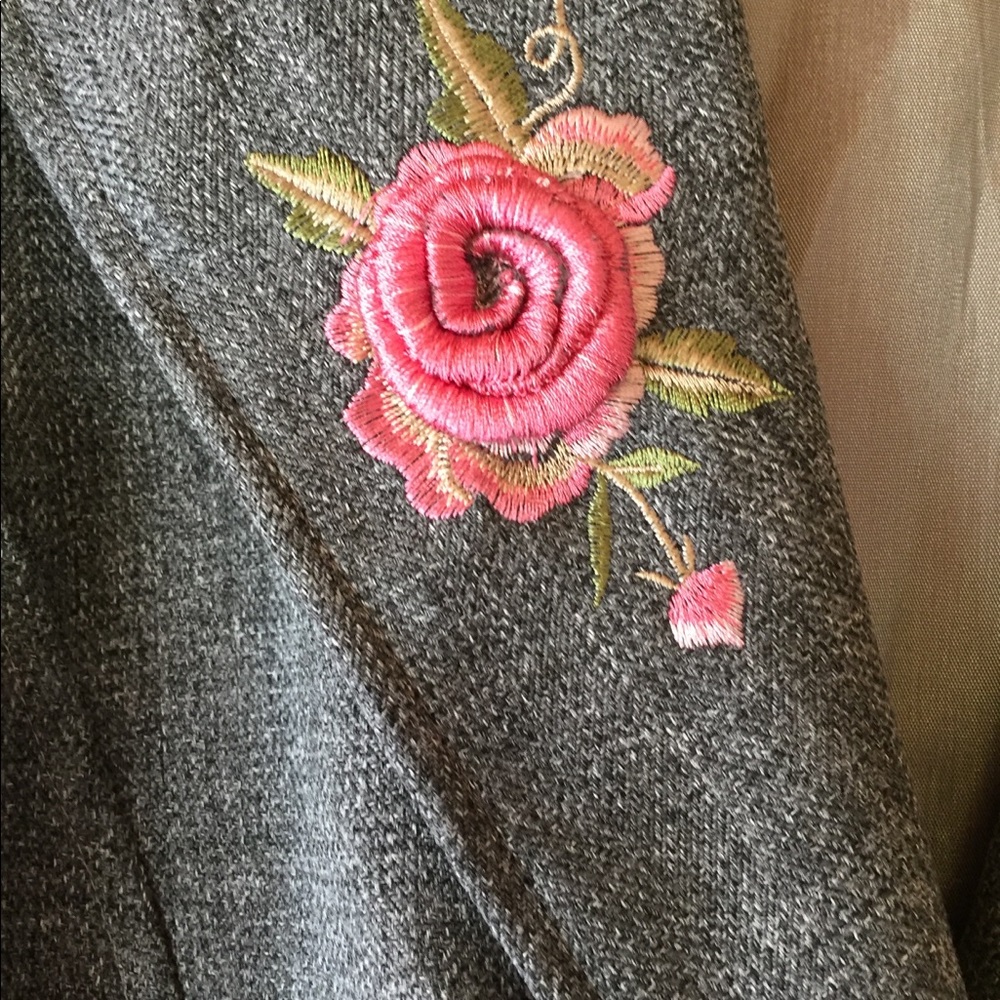 Gray Wool Blend Blazer - image 2