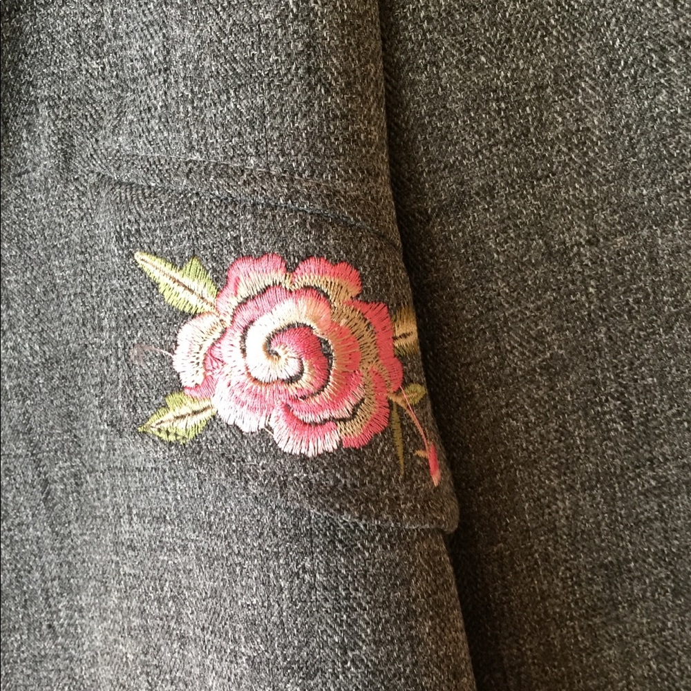 Gray Wool Blend Blazer - image 3