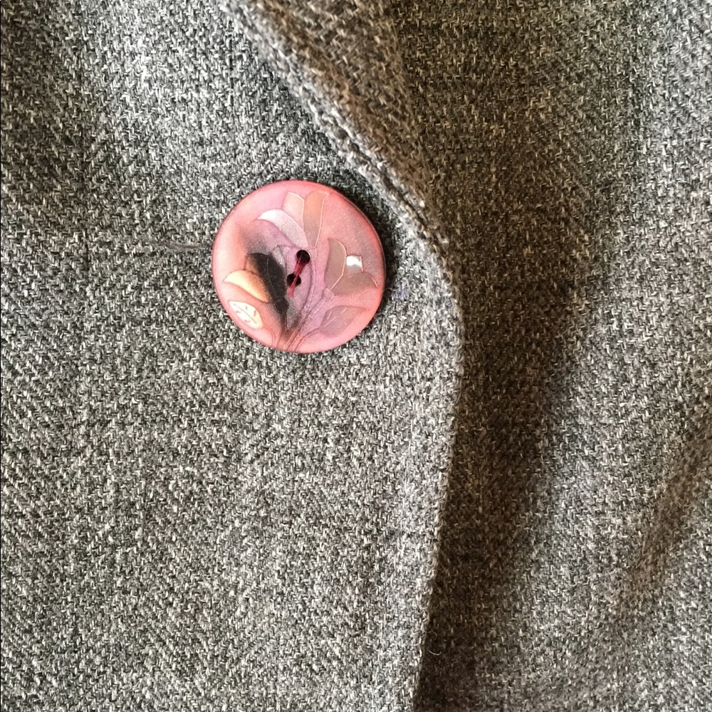 Gray Wool Blend Blazer - image 4