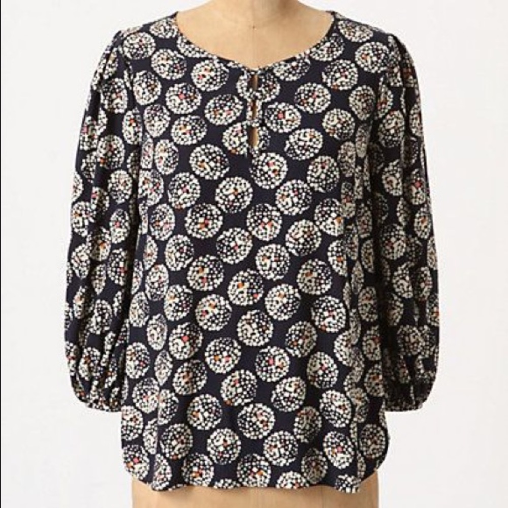 Anthropologie Maeve Size 4 Confetti Ball Blouse