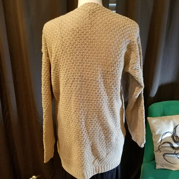 💖SALE💖Knit Light Brown Sweater with Pockets - Picture 4 of 4