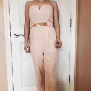 Akira peach jumpsuit