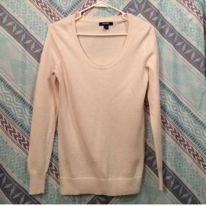 Cream scoop neck old navy sweater!