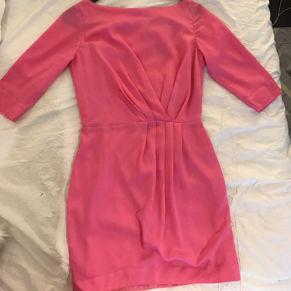 Literature Noir bubblegum pink mini dress