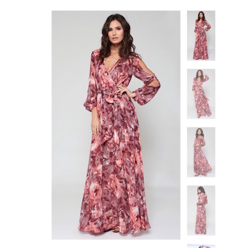 Floral maxi dress.