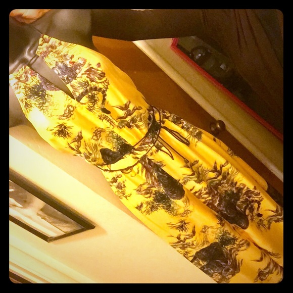 Tiger Printed Halter Guess Maxi Dress - Picture 5 of 12