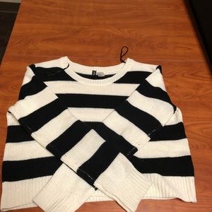 Black and white sweater