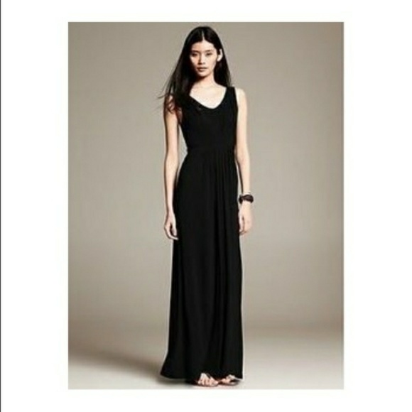 Banana Republic Black Maxi Dress 
