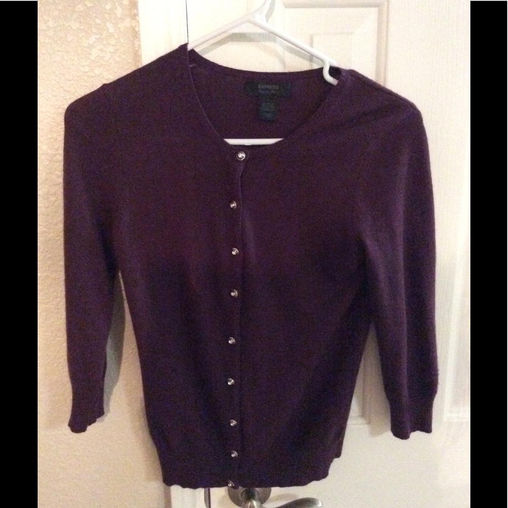 Plum cardigan
