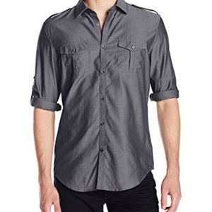 Calvin Klein, dark gray slim fit , roll up sleeve