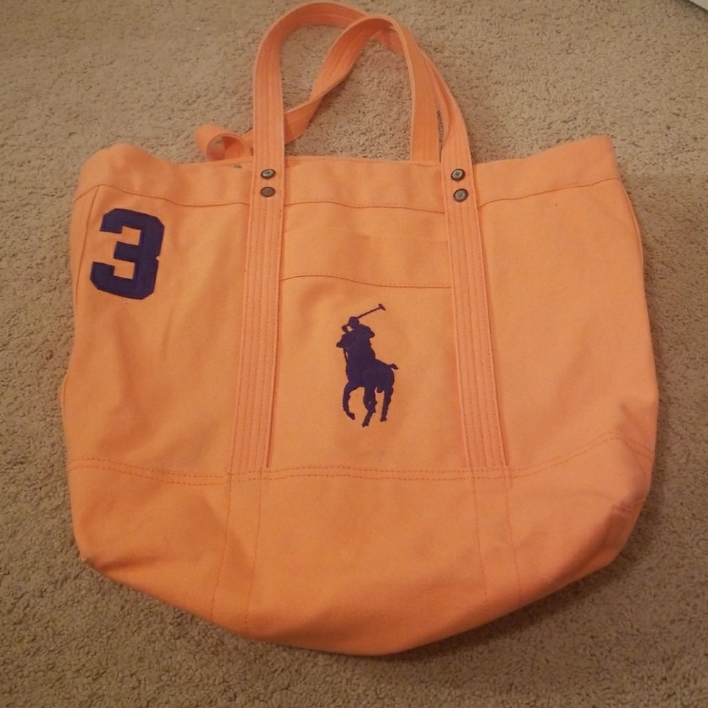 Ralph Lauren Orange tote **see description