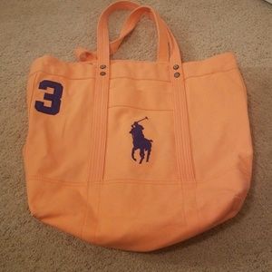 Ralph Lauren Orange tote **see description