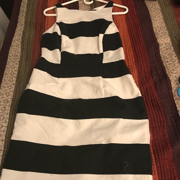 Black and white short sleeve dress Worthington 10 - Picture 4 of 4