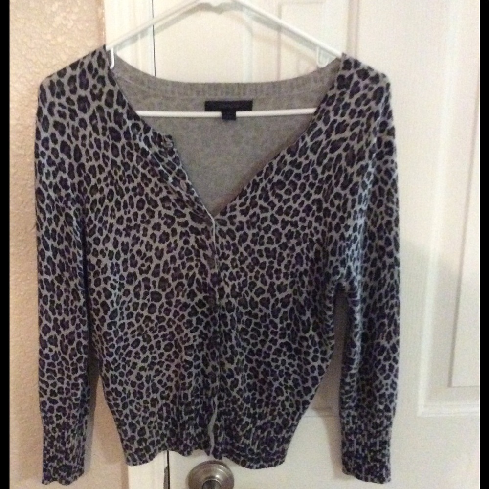 Animal print cardigan