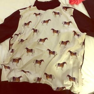 Tory Burch Sweaters - Tory Burch Horse Print Sweater Tory Burch Sweaters - Tory Burch Horse Print Sweater