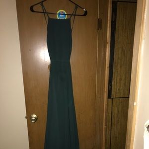 Green maxi dress